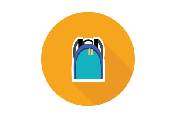 Explore with Flat Icon - Travelling Backpack