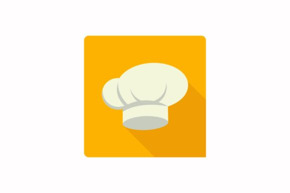 Flat Icon - Food Chef Hat: Versatile Design Asset