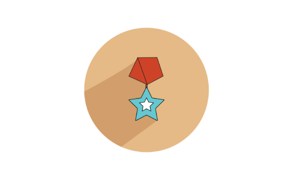 Strategic Use of Flat Icon Champions Medal for Enhanced Visual Communication