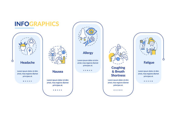 Understanding Air Pollution Disease Signs Vector