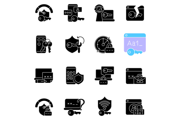 Understanding the Password Management Glyph Icons Set for Enhanced Online Security