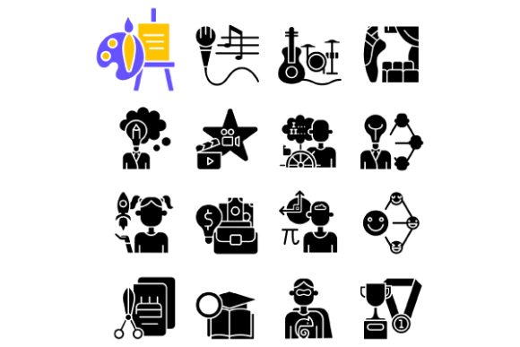 Unlock Creativity with Talents and Aptitudes Icons