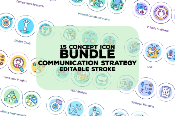 Unlocking Strategic Clarity with the Strategic Communication Icons Bundle